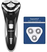SweetLF Electric Shavers Men Wet and Dry Shaver Rechargeable Shaver Men Cordless Razor IPX7 Water...