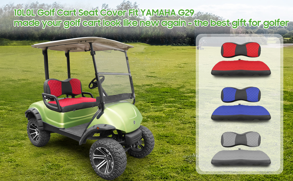 10L0L Golf Cart Seat Cover for Yamaha G29 Seat Cover