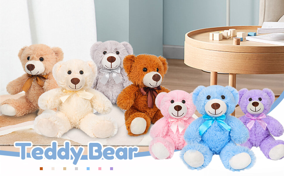 Seyomi Teddy Bears Bulk 6 Packs, Teddy Bear Stuffed Animal