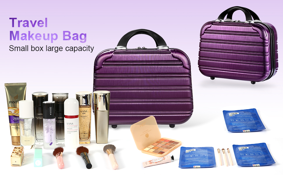 13inch Makeup Case PC ABS Cosmetic Case Hardshell Makeup