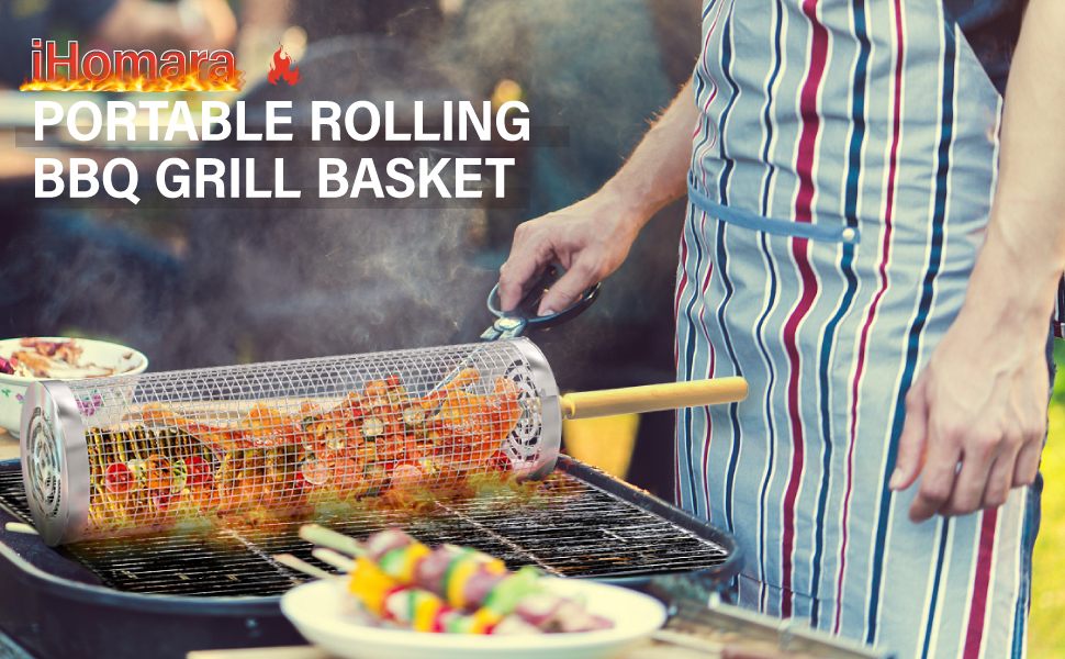 Rolling Grill Baskets