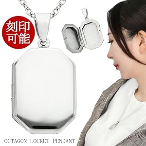シルバー 925刻印　アンティーク　ロケットペンダント　ネックレス　アクセサリー シルバー製刻印付き楕円形のロケット／ペンダント accessoire