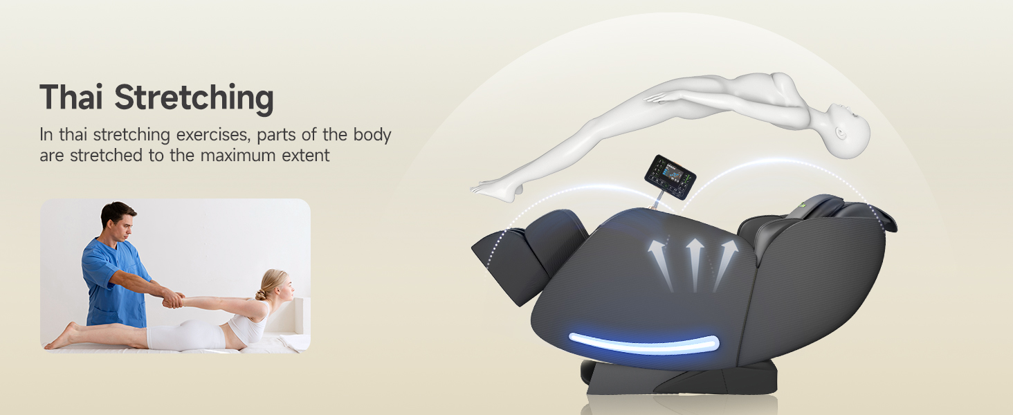 Massage chair Thai stretching