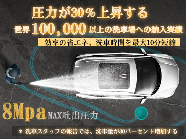 Amazon | 高圧洗浄機 コードレス【ぴかぴか洗浄店監修】8MPa