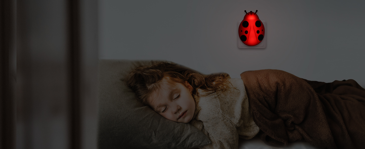 portable night light toddler night light to help sleep red night light ladubug decorate cute