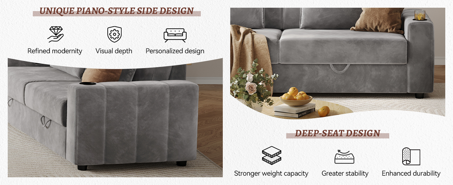 J2871 Modern Living Room Sofa Counch