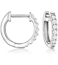 Amazon.com: Ross-Simons 0.15 ct. t.w. Lab-Grown Diamond Hoop