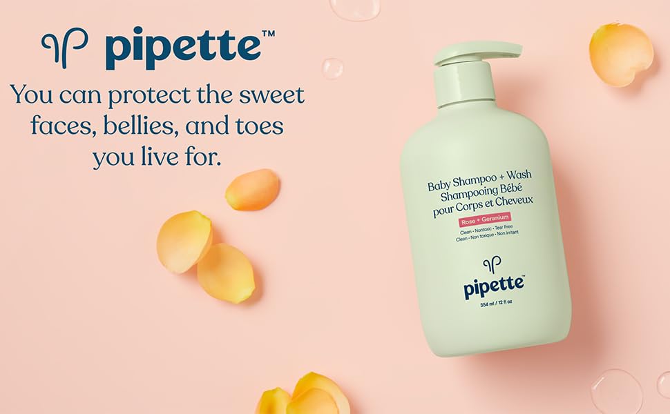 Pipette New Formula Baby Shampoo + Wash, 100 PlantDerived Squalane