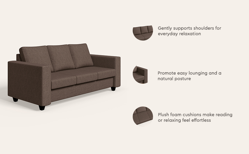 Magnate 3 Seater Fabric