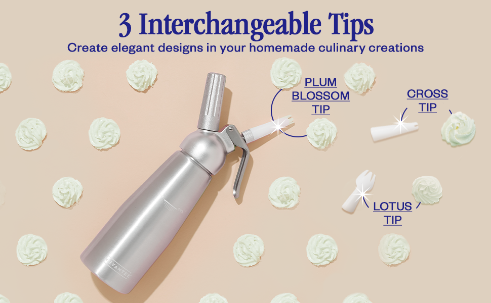 Nuvantee Cream Whipper (1Pint) Professional Aluminum