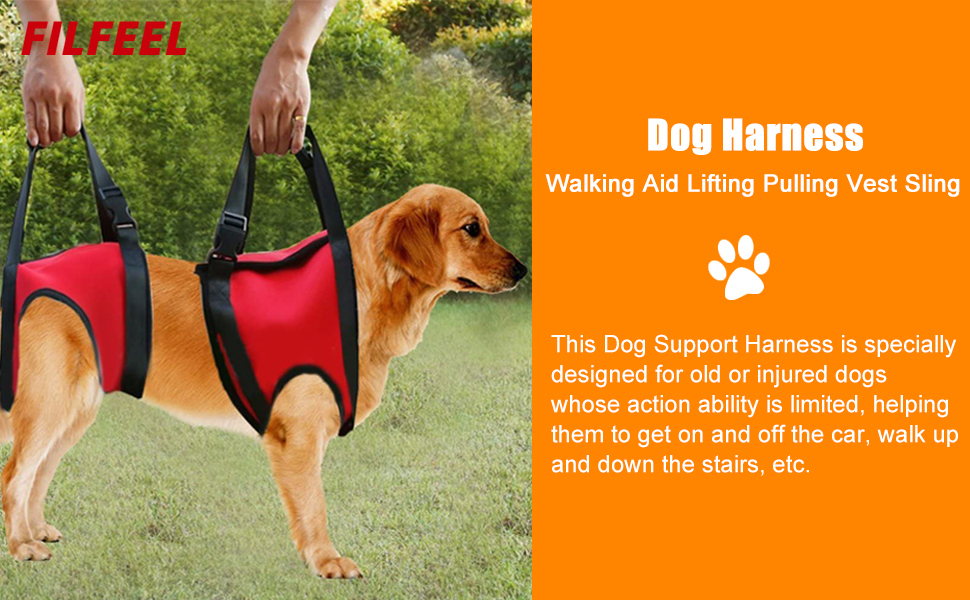 Dog Harness, Pet Walking Aid Lifting Pulling Vest Sling Support