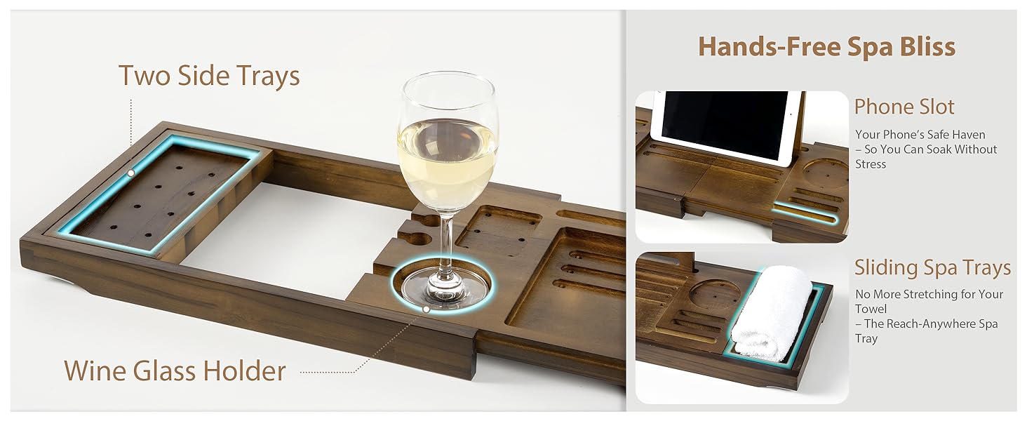 bath caddy tray for bathtub