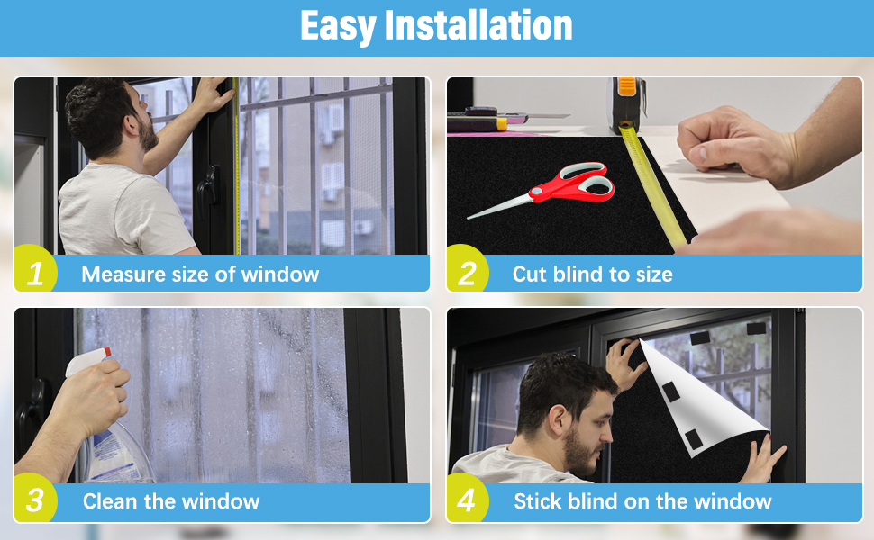 Blackout Blinds 100 Blackout Material, Portable Blackout