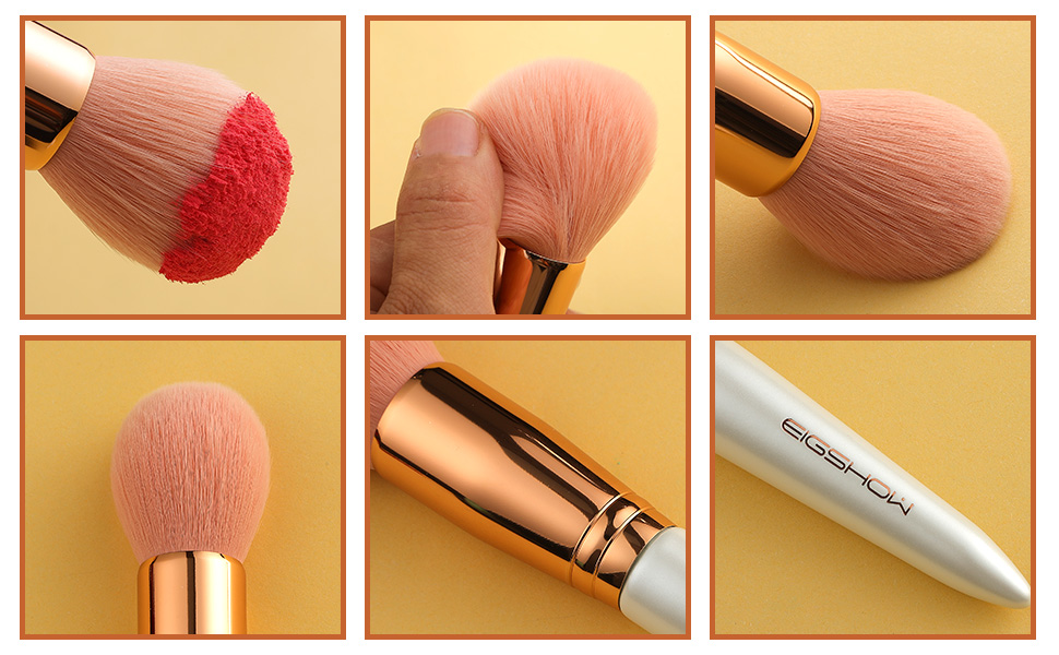 Set High End Cosmetic Brush, Cruelty Free Synthetic Bristles for Foundation 