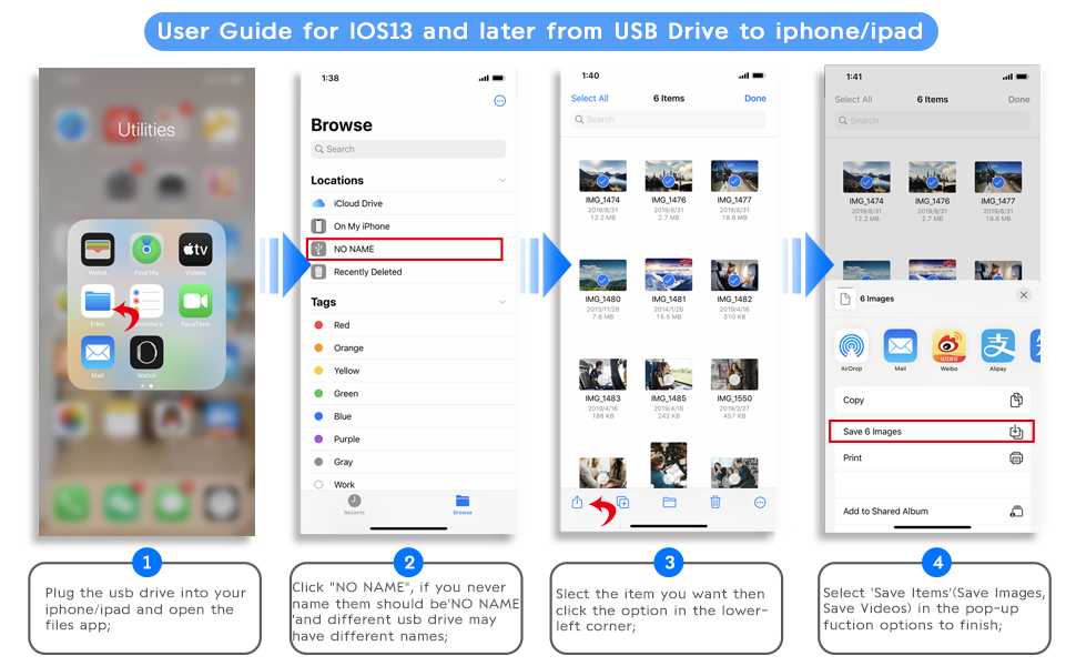 rts New 2022 USB Adapter for iPad/iPhone Lightning to USB Female