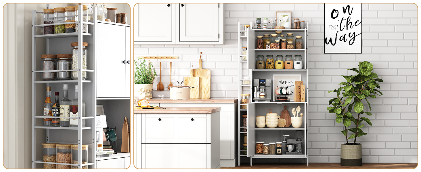 Kitchen Pantry Storage Cabinet