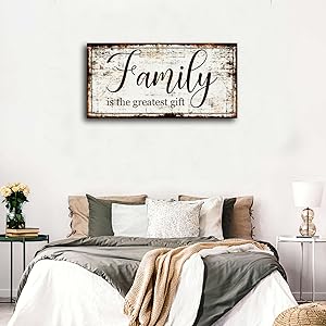 Family is The Greatest Gift Wall Art