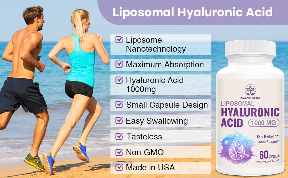 Sambugra Liposomal Hyaluronic Acid Supplements, High