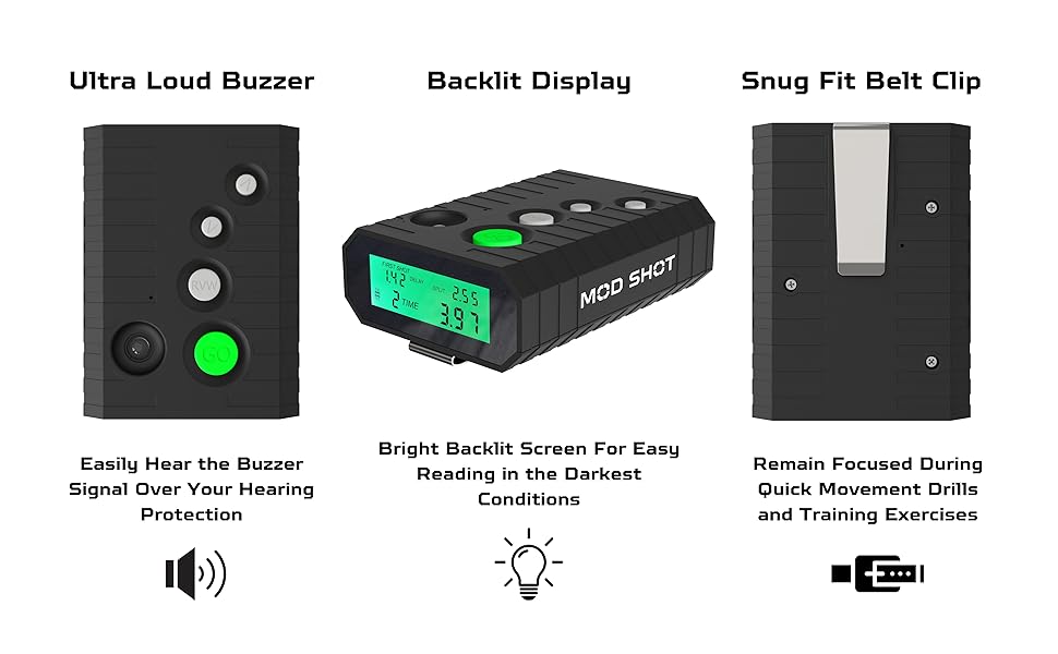 Mod Shot The Ultimate Shot Timer for Shooting Competition Ideal for Steel Challenge Speed