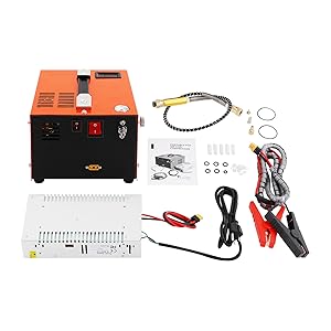 PCP Air Compressor, 4500PSI Portable PCP Compressor, 110V AC/12V Car Battery Anhydrous Air Pump