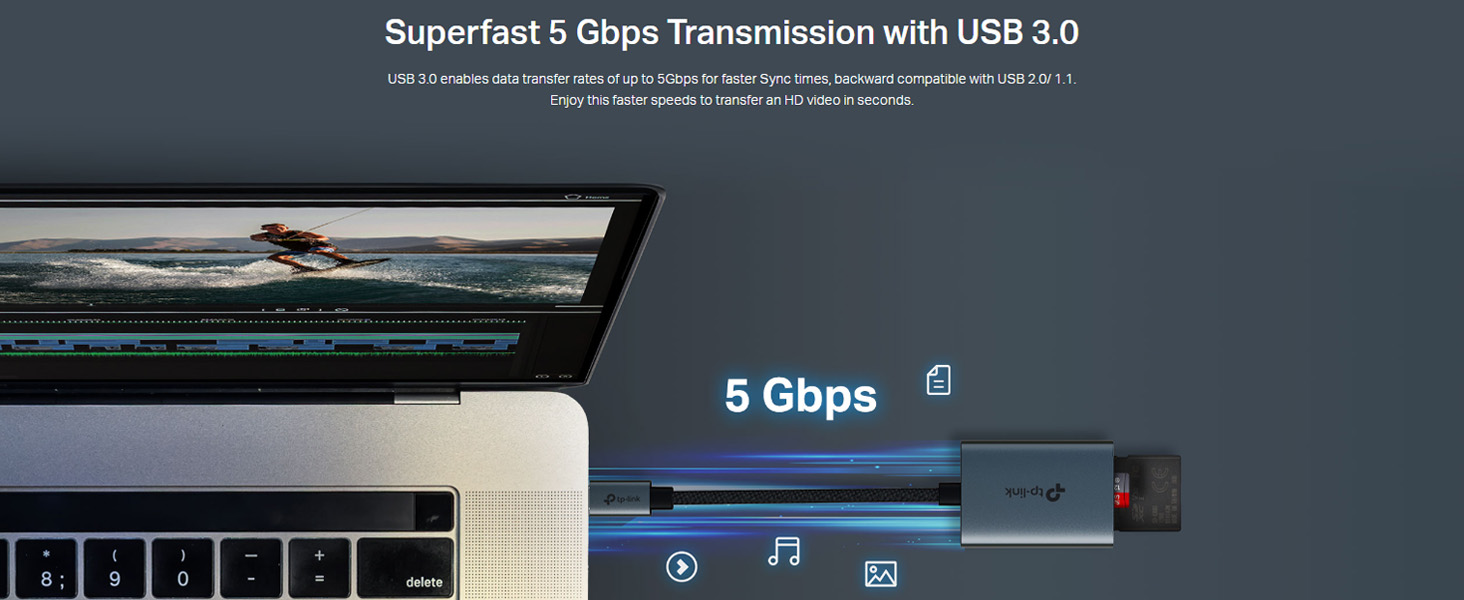UA430C USB 3.0 Ty  SD & microSD 3.0 Card Reader
