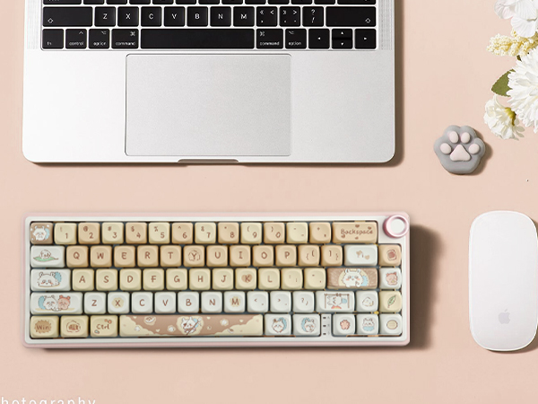 Amazon.com: Sunzit PBT MOA Keycaps - Cute Chiikawa Momonga
