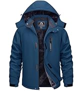 TACVASEN Men's Ski Snowboard Jacket Warm Winter Windproof Hiking Fishing Travel Fleece Lined Jack...