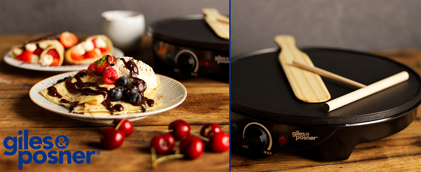 Giles & Posner EK2510G Electric Pancake Maker Traditional French