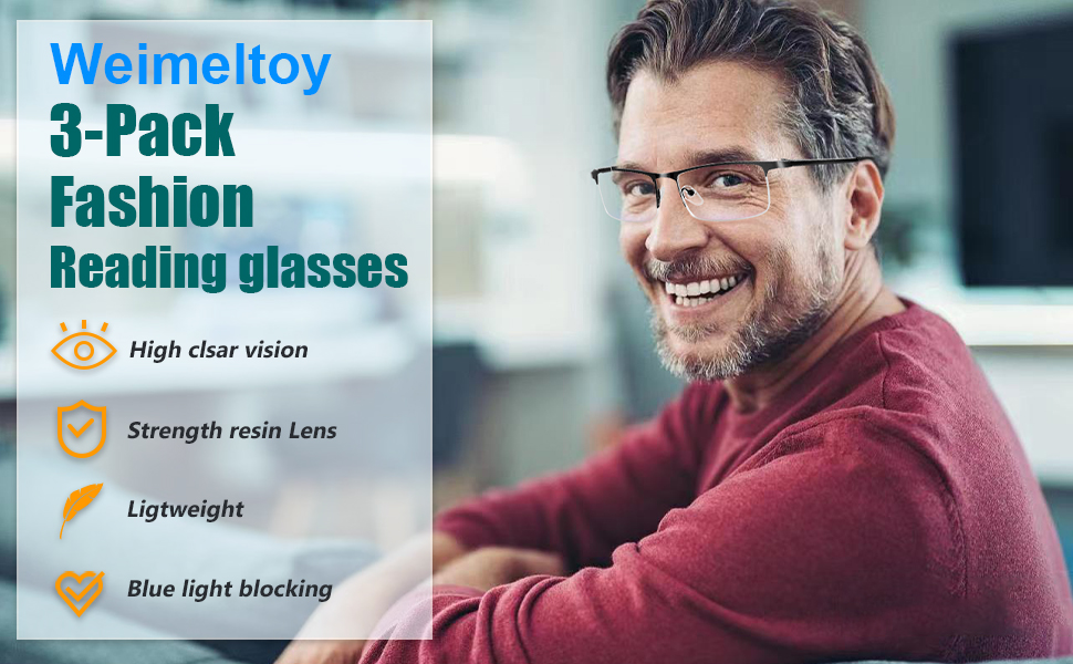 half-frame reading glasses