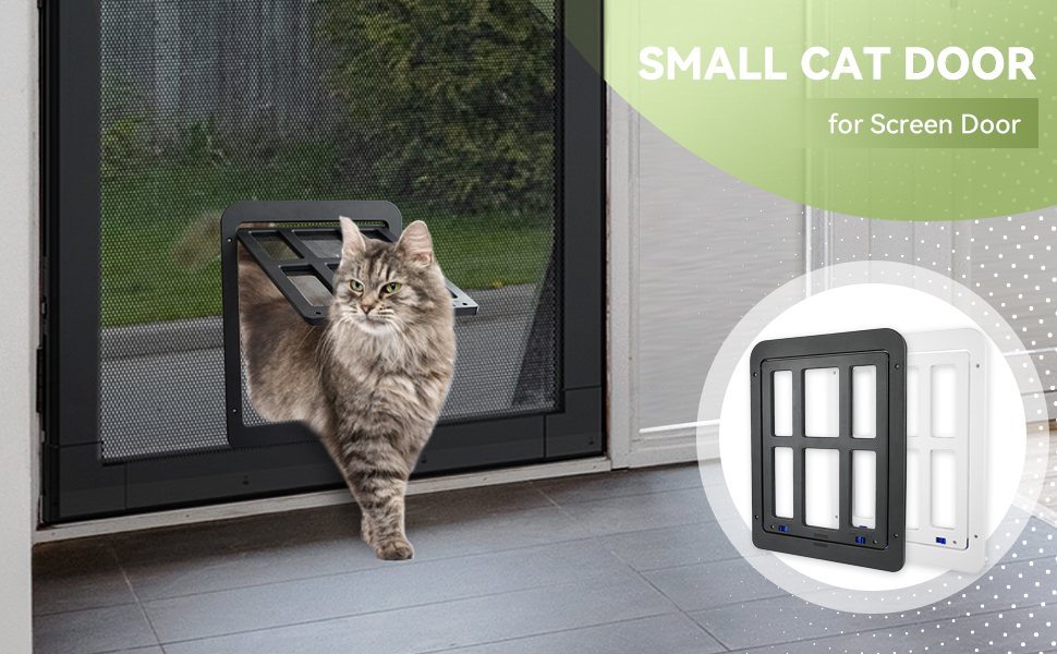 Doggie Door for Screen Door, Pet Door for Small Dog Cat