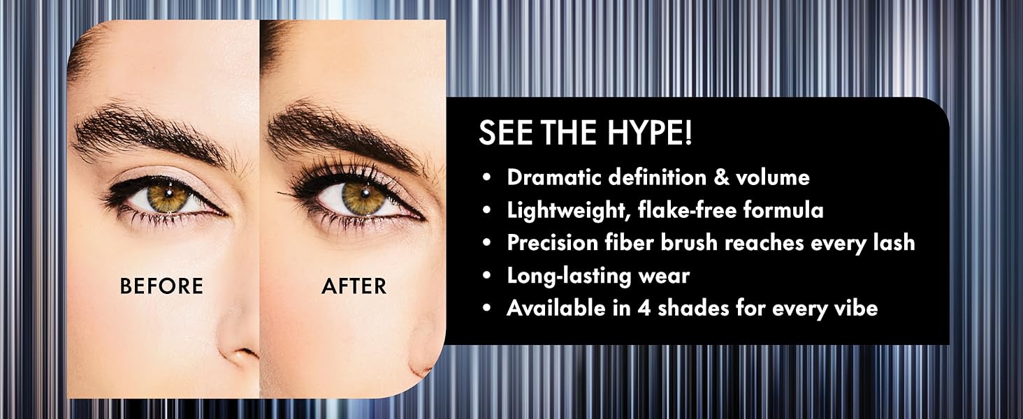 Dramatic definition &amp; volume for longlasting wear