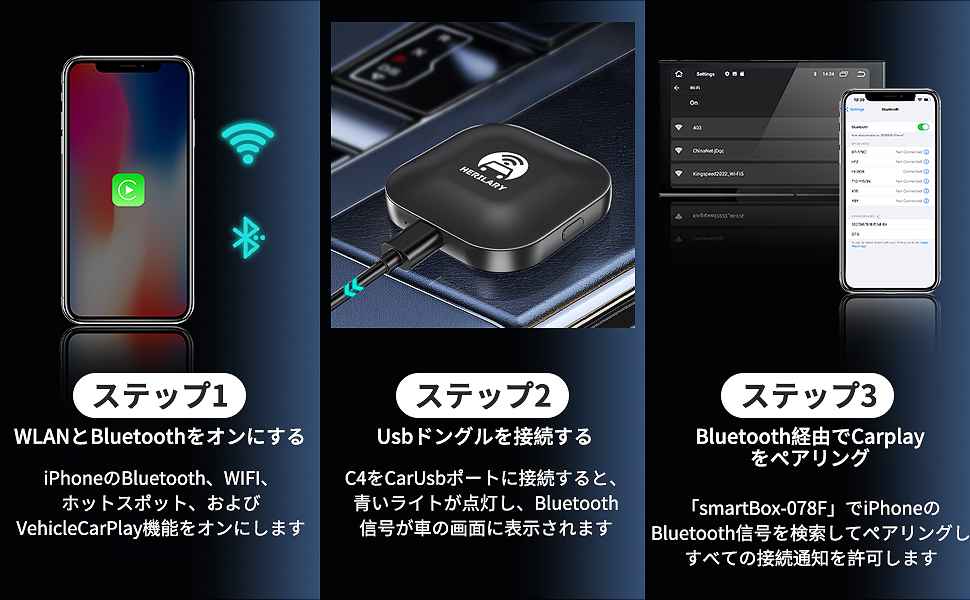 カープレイ・インカム・セット Amazon.co.jp: carplay ai box CarPlayワイヤレスアダプター