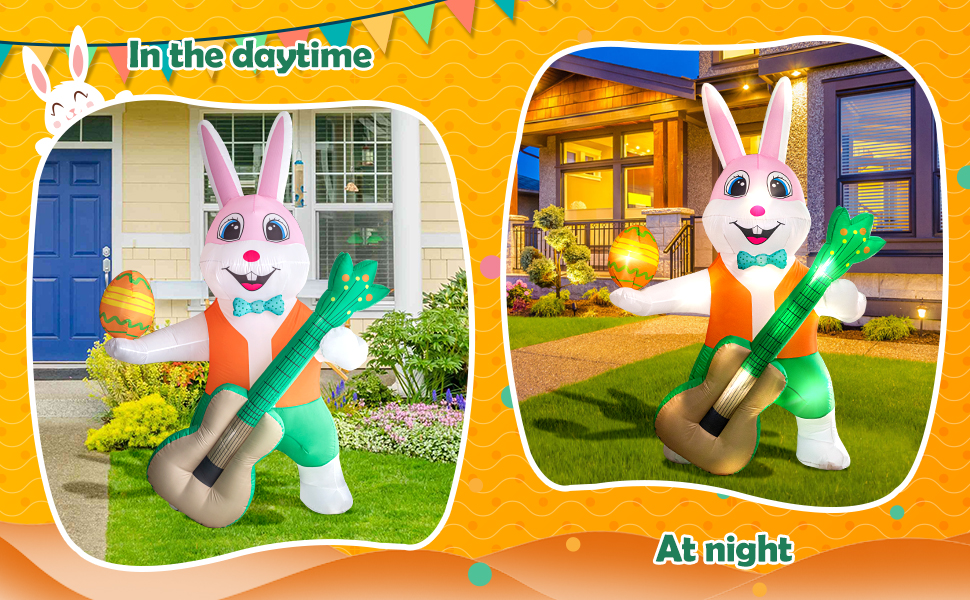 6FT Easter Inflatables Yard Decorations