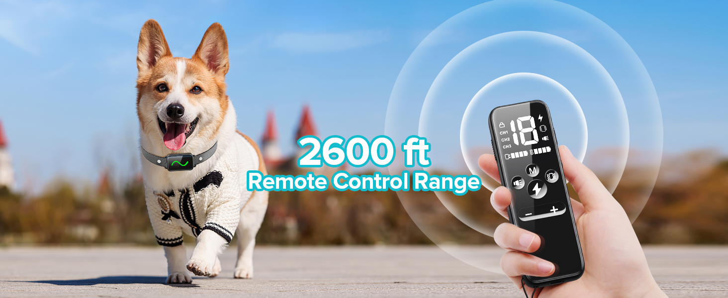 Vsezund Dog Training Collar, Rechargeable Shock Collar for Dogs with Vibration