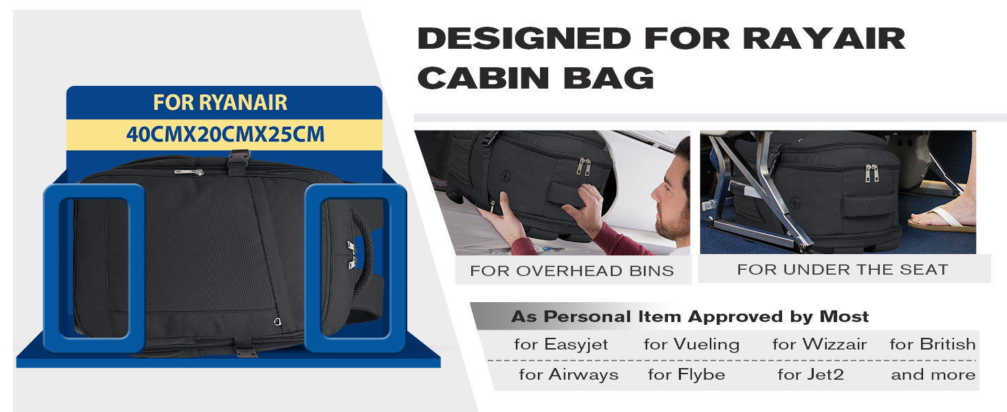 ryanair cabin bags 40x20x25