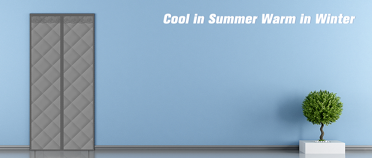 Thermal Insulated Door Curtain, Insulation Screen Door Fits