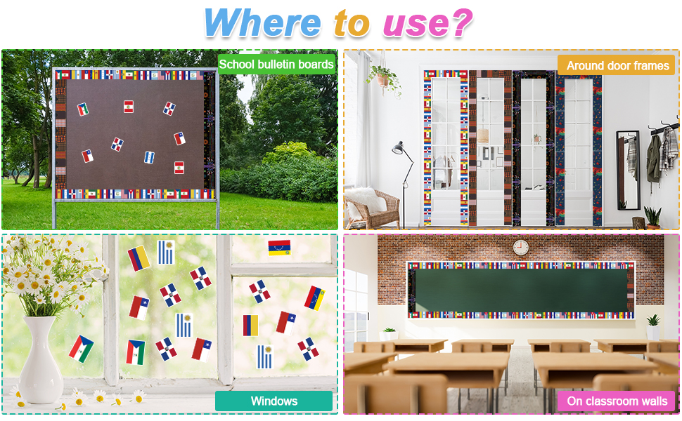 131.2Ft Hispanic Heritage Month Bulletin Board Borders