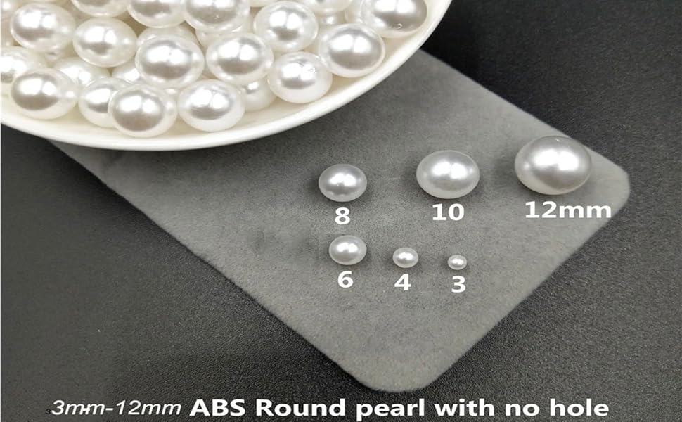 3000 Pcs 3MM Pearl Beads Art Faux Pearl Assorted Colors