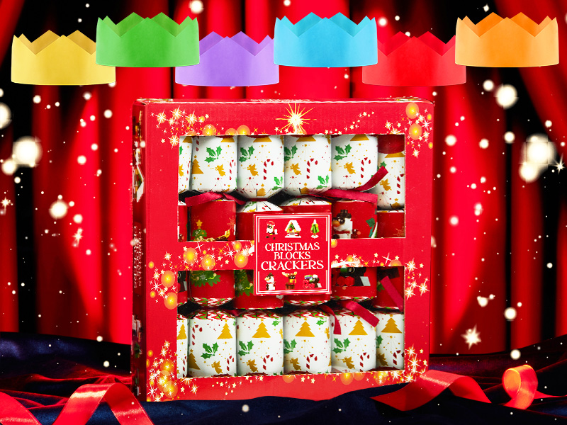 KreativeKraft Christmas Crackers Pack of 6 or 10 Crackers for Kids and