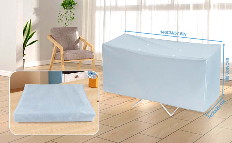 Esziluoky Clothes Airer Cover, Heated Clothes Airer Cover Folding