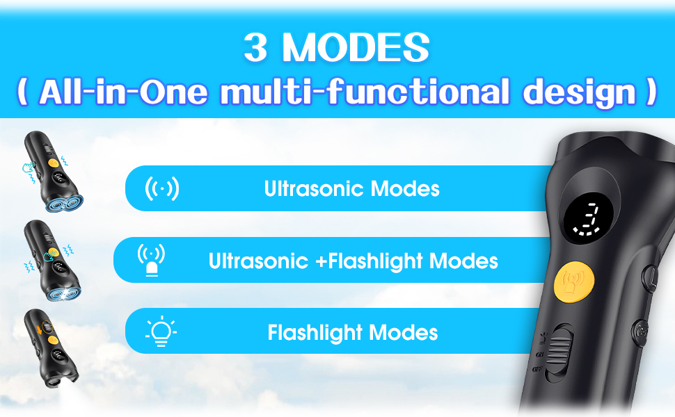 3 Modes Stop Barking with One Button