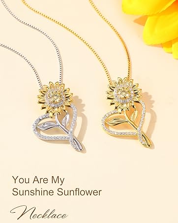 sunshine sunflower neckalce
