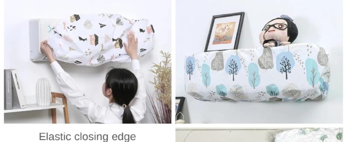 Ucravo Air Conditioner Cover For 1.5 Ton Split Ac Dustproof Waterproof Stretchable Ac Cover With Elastic 8 Weatherproof Design