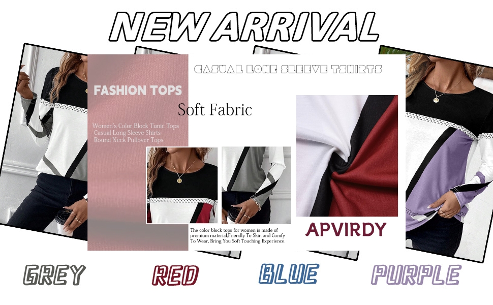 long sleeve shirts for women color block tops for women womens long sleeve tops dressy casual