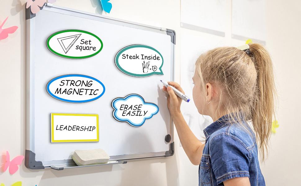 Dry Erase Labels UltraLarge 6x3.5Inch, 5Pcs