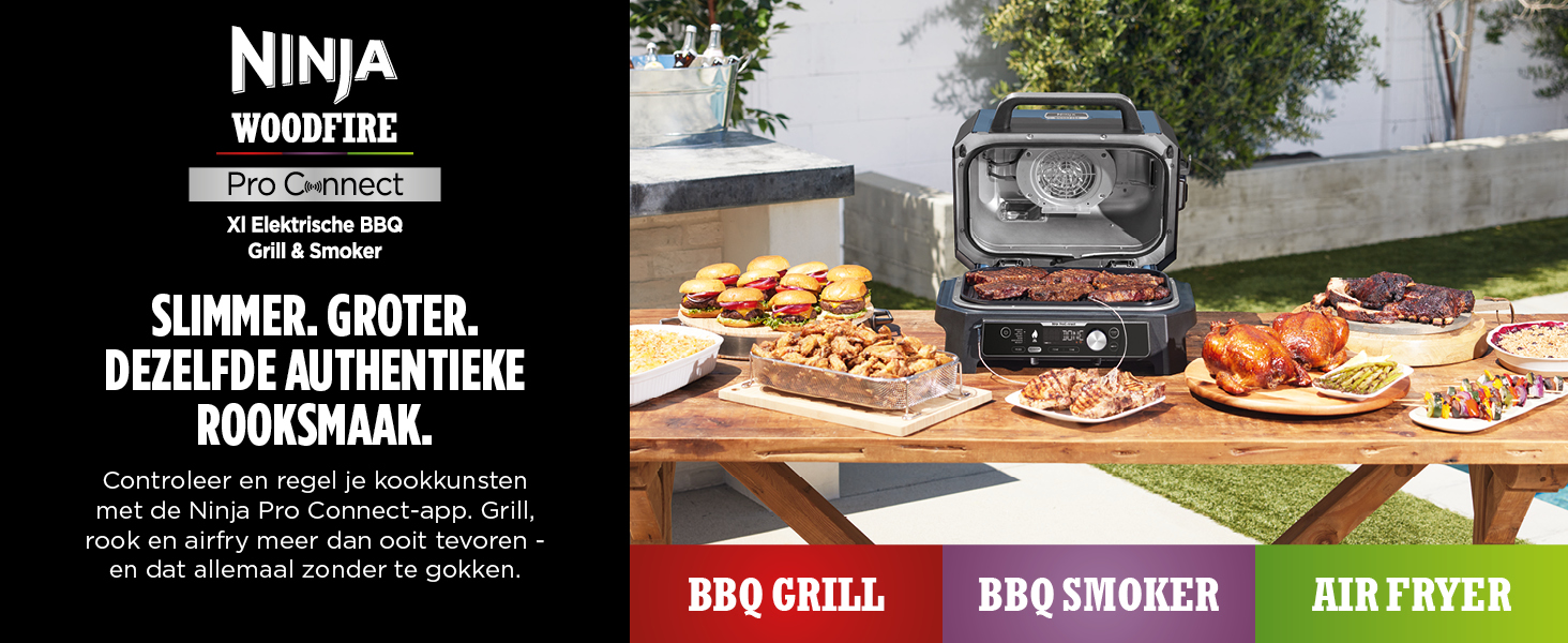 Ninja Woodfire Elektrische BBQ Grill OG901