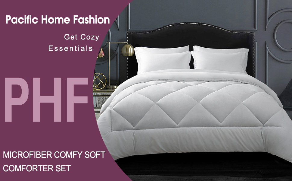 PHF Ultra Soft Comforter Sets Queen7 Pieces Bed in A Bag
