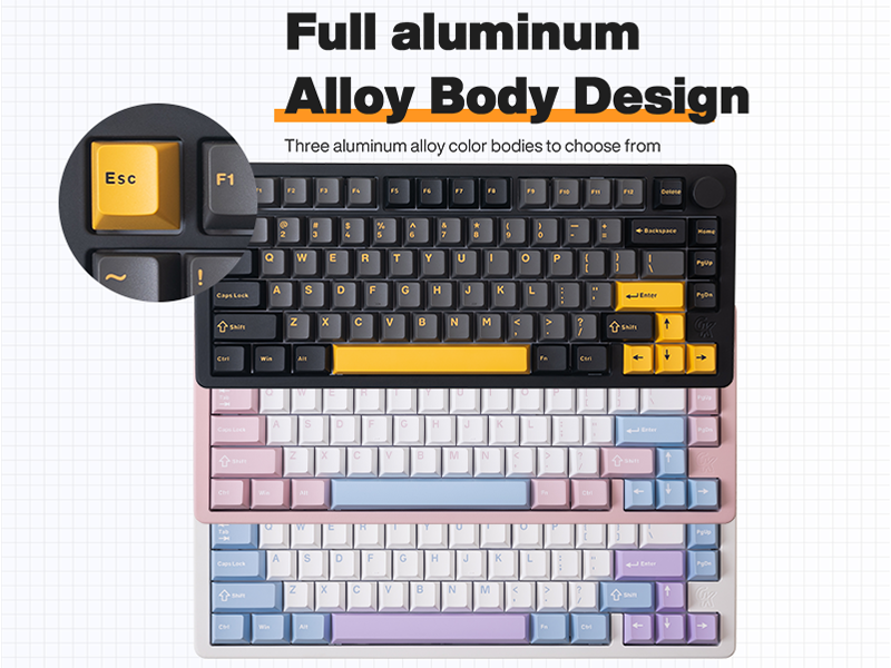 キーボード GK GAMAKAY TK75PRO 75% Amazon.com: GK GAMAKAY TK75PRO Aluminum Alloy Mechanical