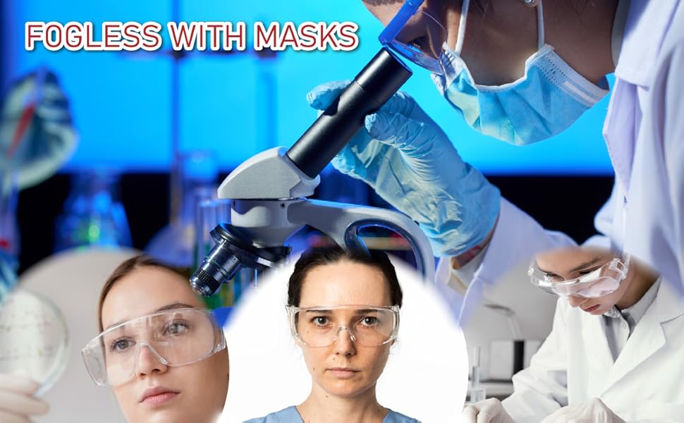 POLARS DESIGN Anti Fog Safety Goggles, CE EN 166 Certified