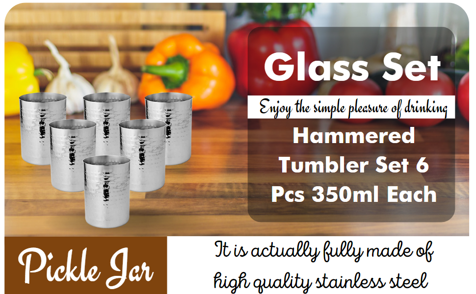 SPN-BFCC Stainless Steel Glass Set
